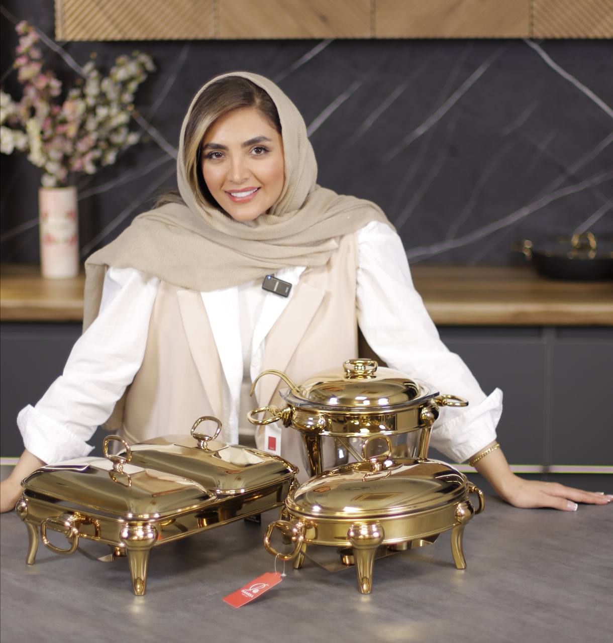 سوفله دو قلو برند رامیسا مدل روما رنگ طلایی